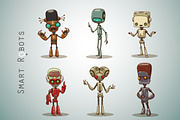 Smart Robots bundle, vector, a Person Illustration by IvanNikulin (Thumbnail 2 of 2)