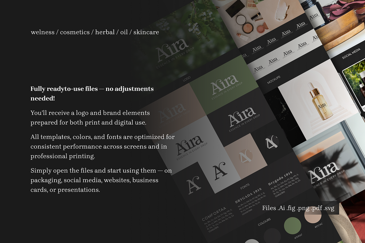 Aira - Elegant Logo and Brand Guide preview 2
