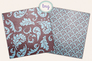 Autumn Paisley Scrapbook Papers, a Pattern Graphic by Lavender Mint Graphics (Thumbnail 3 of 6)