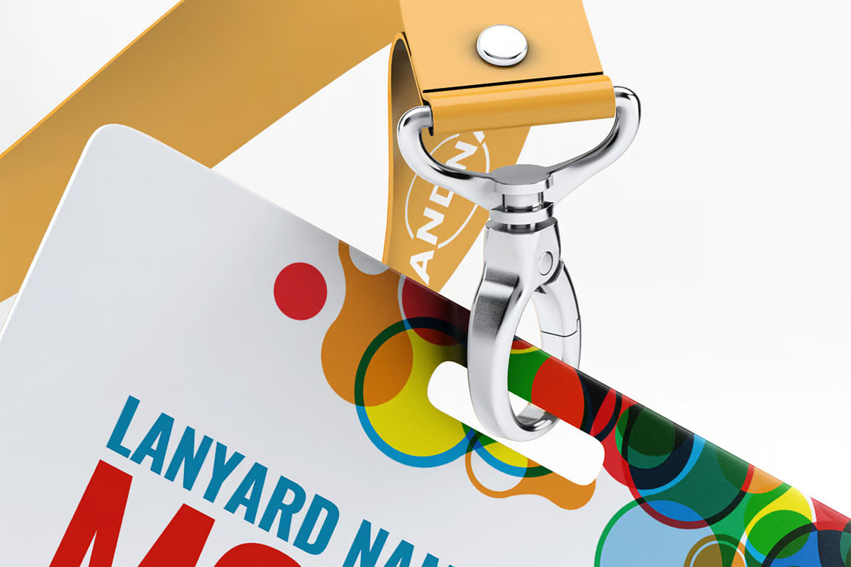 Lanyard Tag Badge Mock-Up, an Advertising Mockup by Se٧enStudio (Photo 7 of 8)