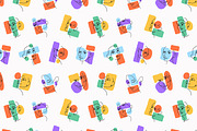 Abstract line faces seamless pattern, a Pattern Graphic by PaperTrident (Thumbnail 5 of 11)