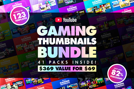 Gaming Youtube Thumbnails Bundle