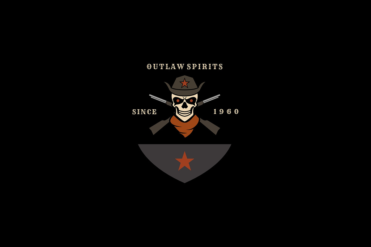 Cowboy Skull Badge Logo Set, a Branding & Logo Template by Artnivora.Std (Photo 3 of 6)