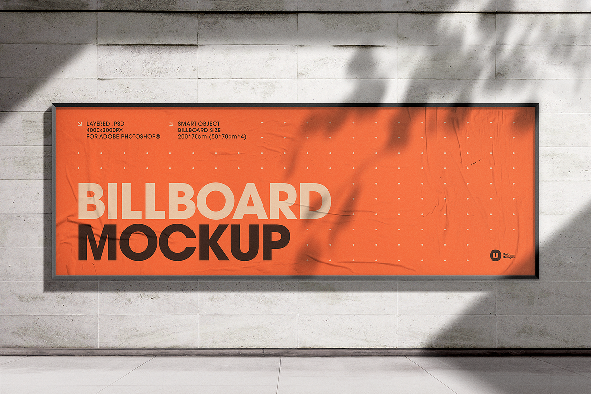 Billboard Mockup, a Mockup by Unio Designs (Photo 1 of 5)
