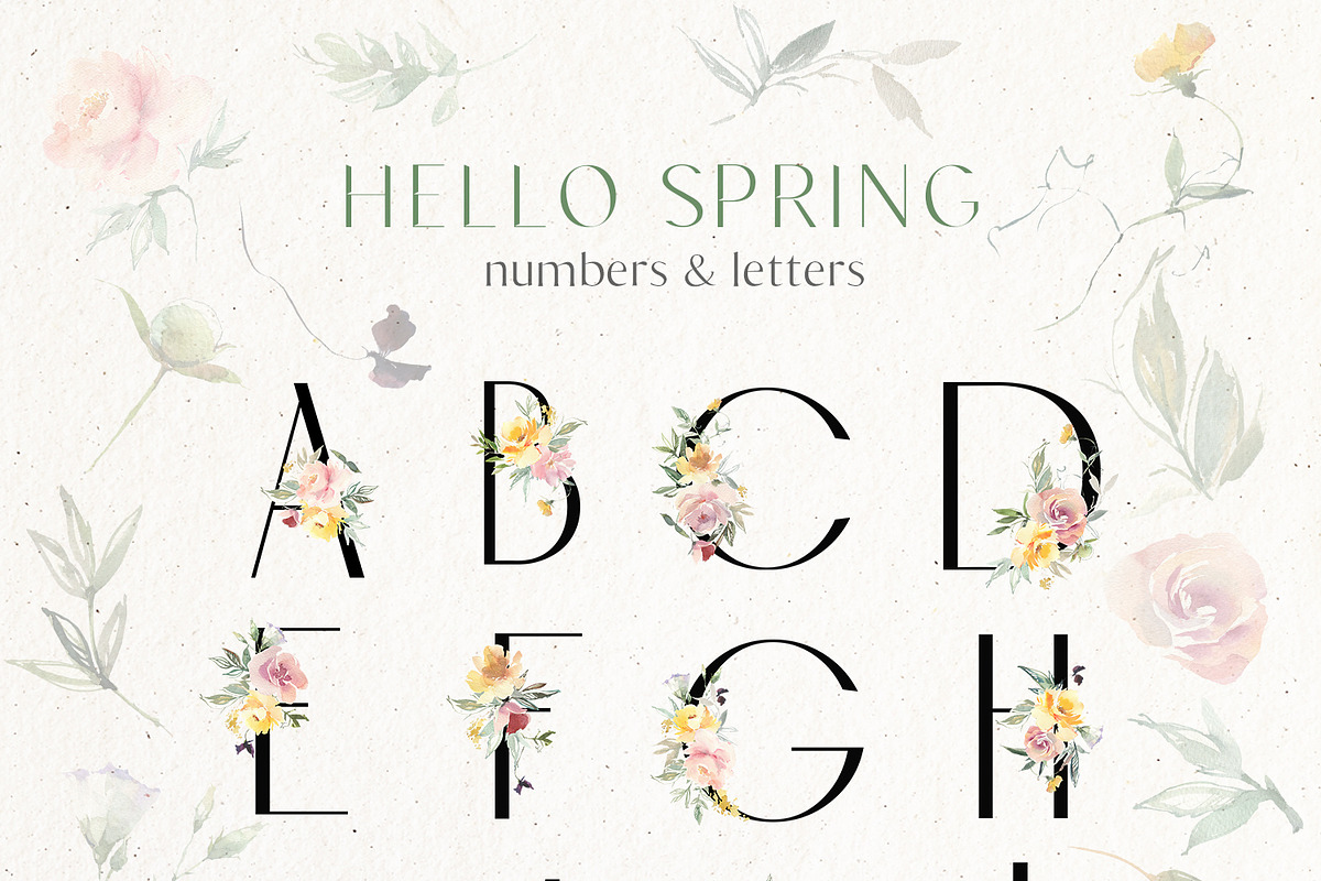 Hello Spring Watercolor ClipArt, an Animal Illustration by whiteheartdesign (Photo 18 of 24)