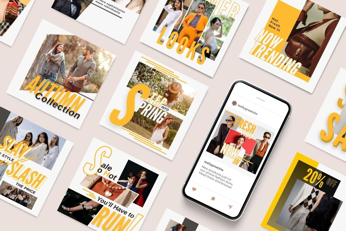 Stay Golden - Canva Instagram Template preview 7
