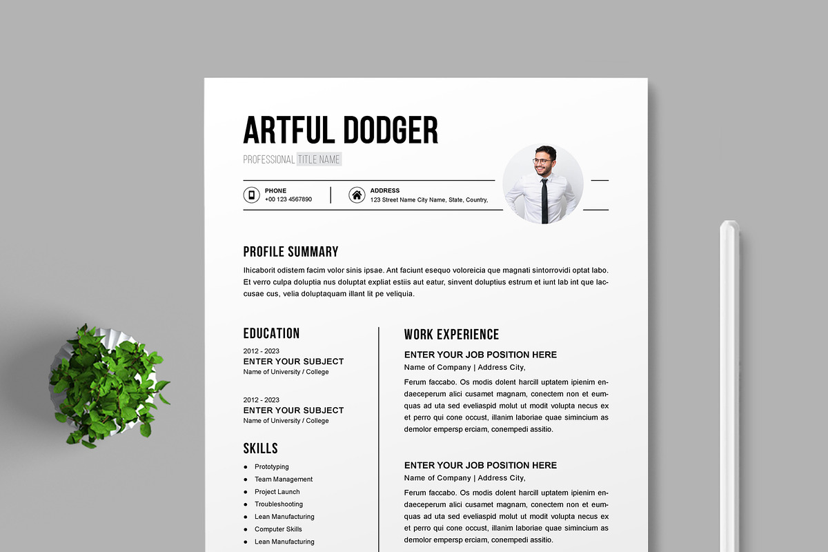 CV Template Design, a Resume Template by MightyDesign (Photo 4 of 8)