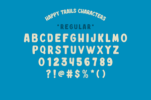 Happy Trails Hand Drawn Typeface