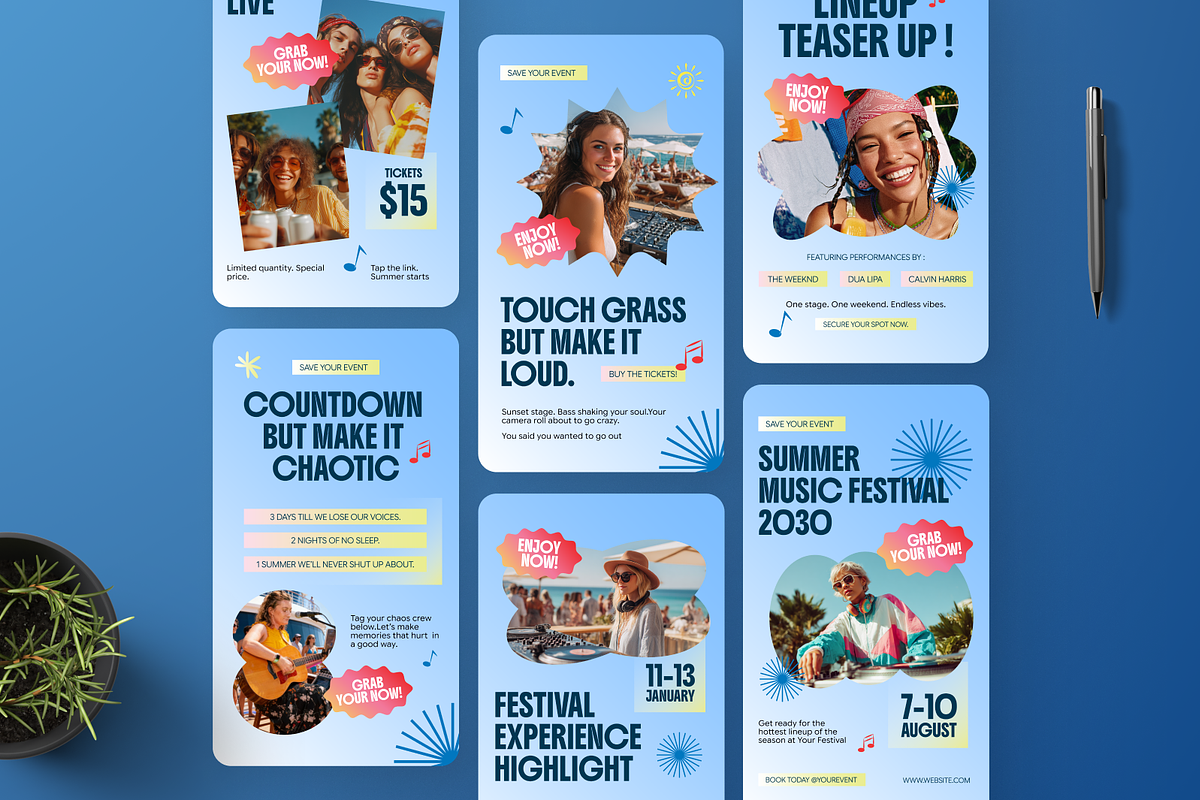 Summer Music Instagram Story, a Social Media Template by Annora Studio (Photo 4 of 4)