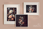 Dark floral patterns & prints, a Wallpaper Graphic by CarmineType (Thumbnail 4 of 10)