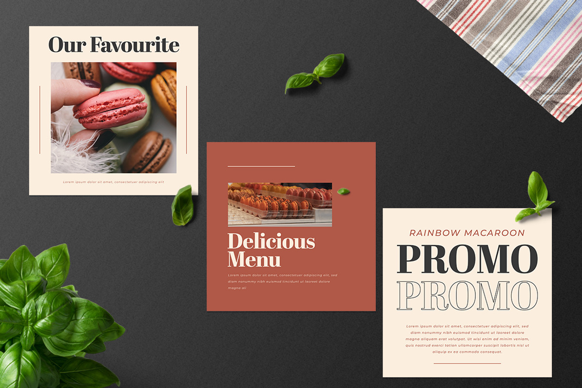 Modern Post Food Recipe Instagram, a Social Media Template by Tokosatsu (Photo 2 of 4)
