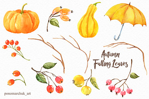 Autumn Falling Leaves