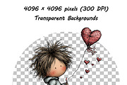 Whimsical Birthday Boy Clipart PNG, an Illustration by one-touch (Thumbnail 8 of 18)