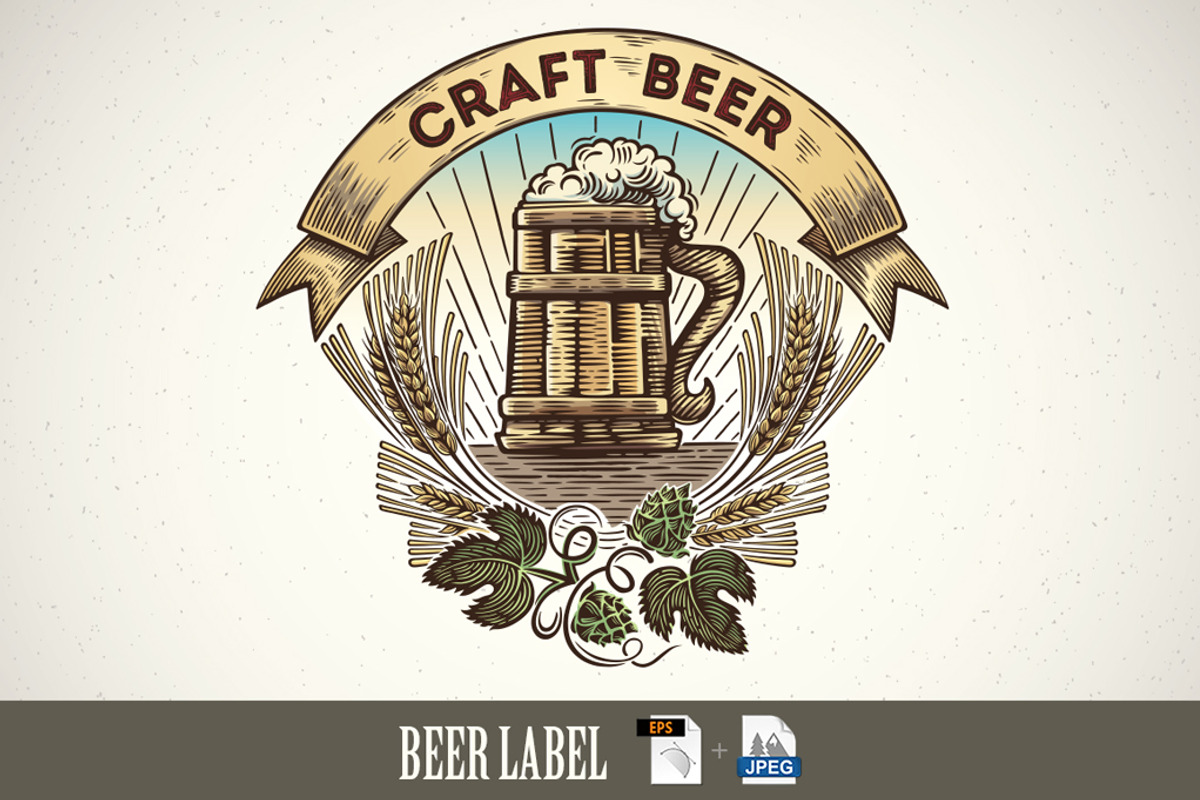 Beer label, a Food Illustration by Countryside life (Photo 2 of 10)