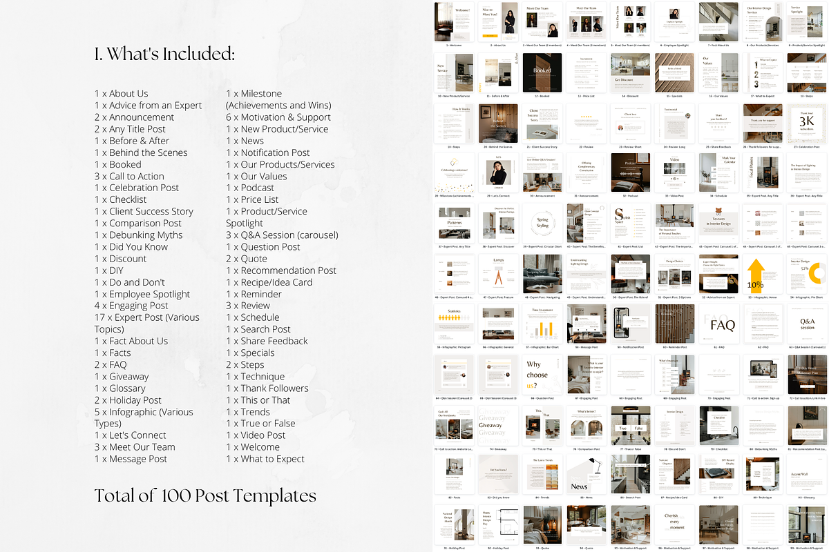 300 Interior Design templates BUDNLE, a Social Media Template by PatternLab. (Photo 2 of 9)