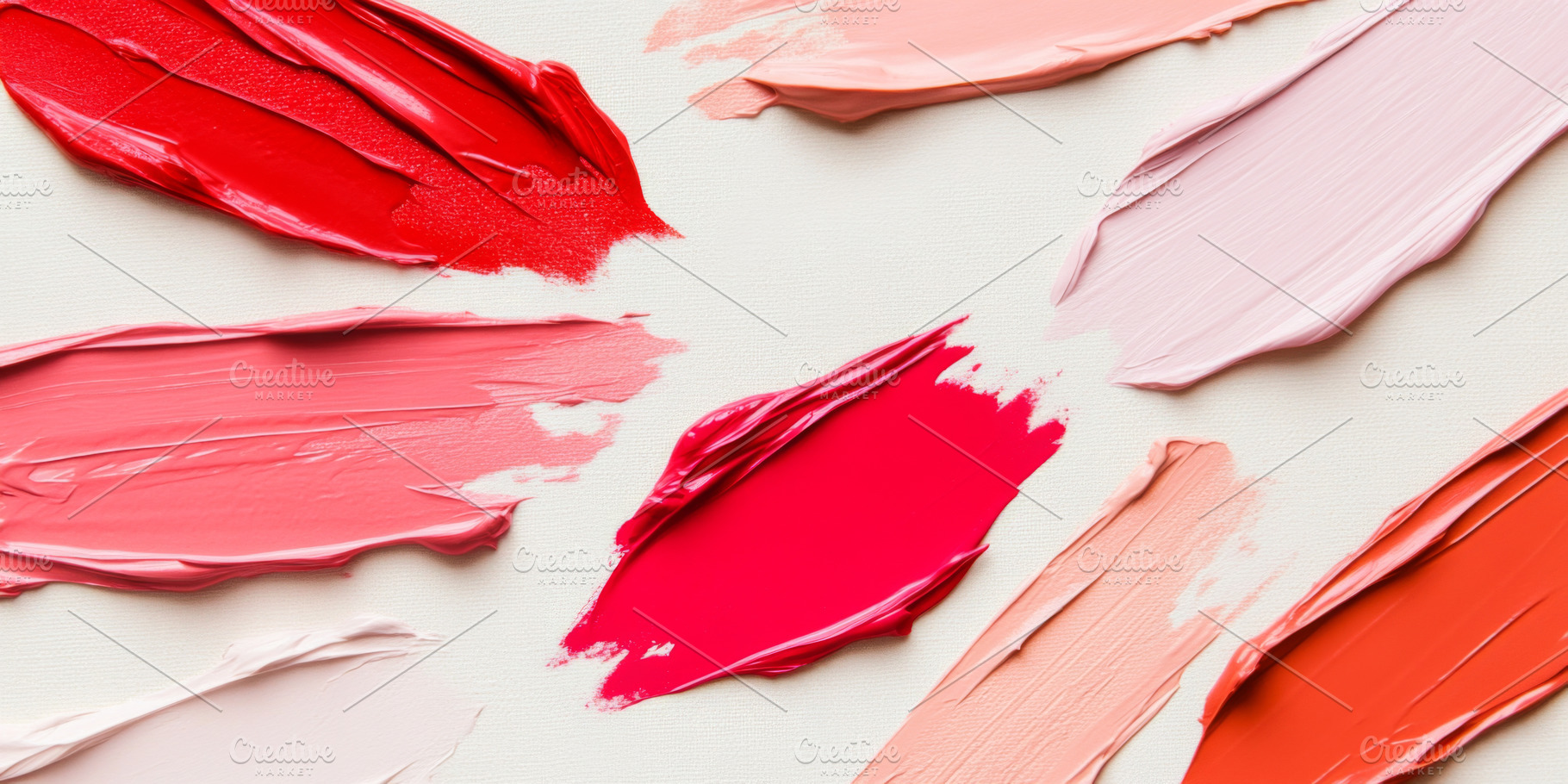 Lipstick cosmetics textures spread i, a Photo by Dvoevnore photos