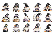 Halloween Gnome PNG Clipart Bundle, a Seasonal Illustration by Nicolle's Colorful Art (Thumbnail 5 of 5)