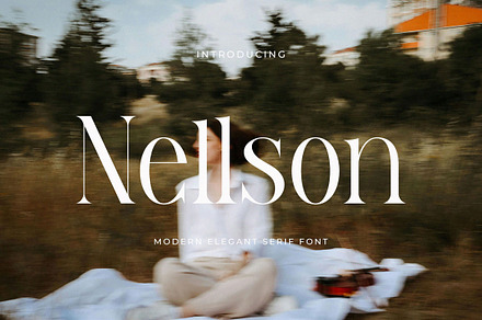 Nellson - Elegant Serif Font, a Serif Font by Typeformers