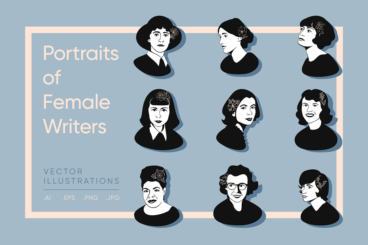 Female portraits, a Person Illustration by Mariia Kovalchuk (Photo 1 of 7)