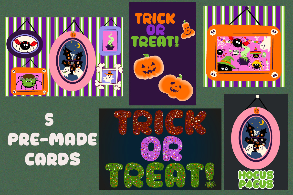 Cute Spooky Halloween Vector Clipart, an Object Graphic by Olexandra Mur (Photo 10 of 13)