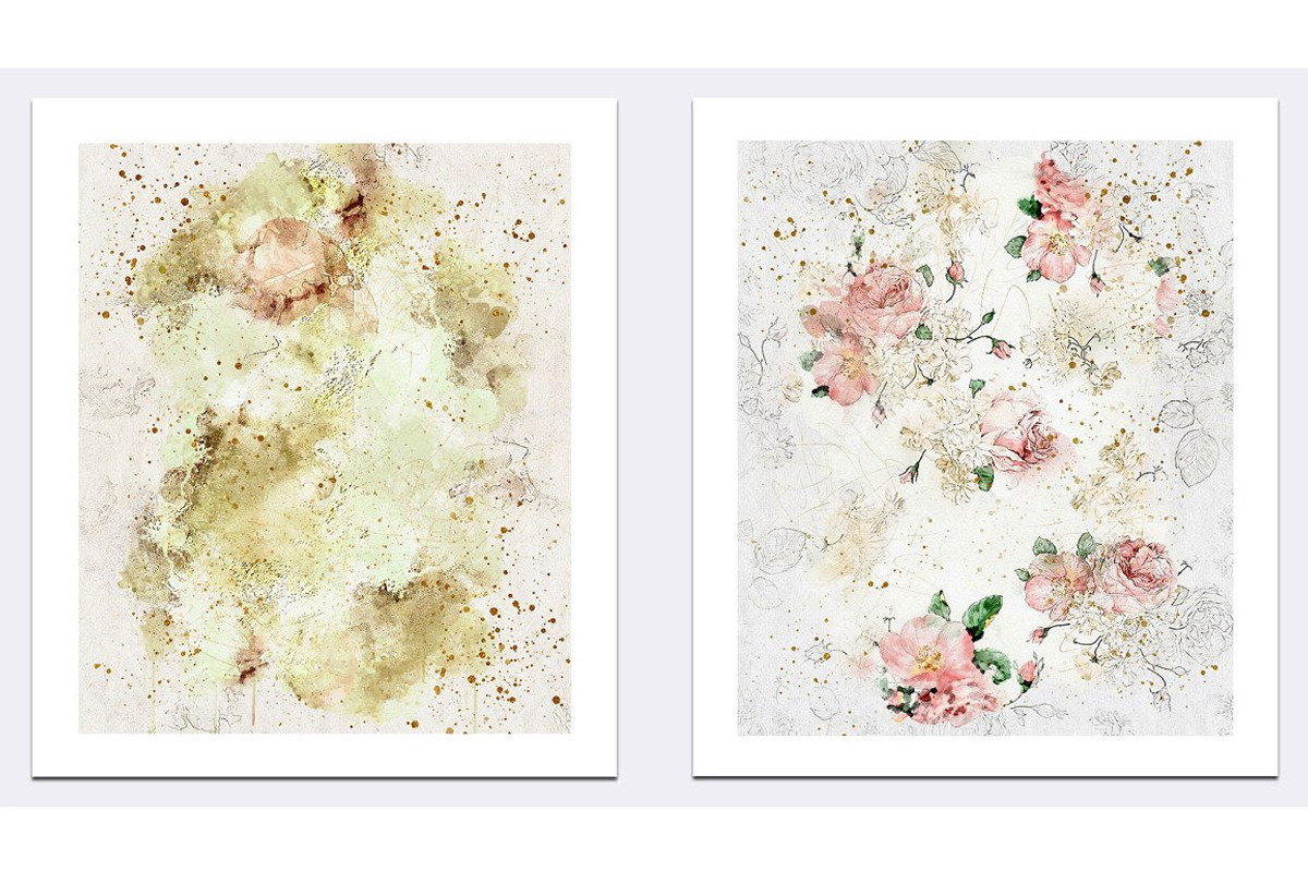Watercolor Floral Texture, a Texture Graphic by sibel dayı (Photo 7 of 8)