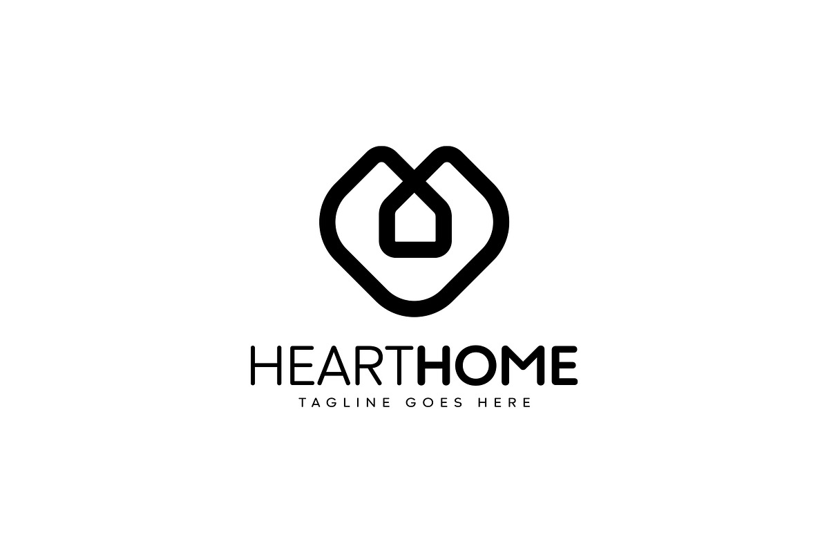 Minimal Heart Real Estate Logo, a Branding & Logo Template by Shahjhan (Photo 3 of 5)