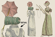 Jane Austen Regency Clipart Set, an Illustration by ephemoire (Thumbnail 4 of 4)