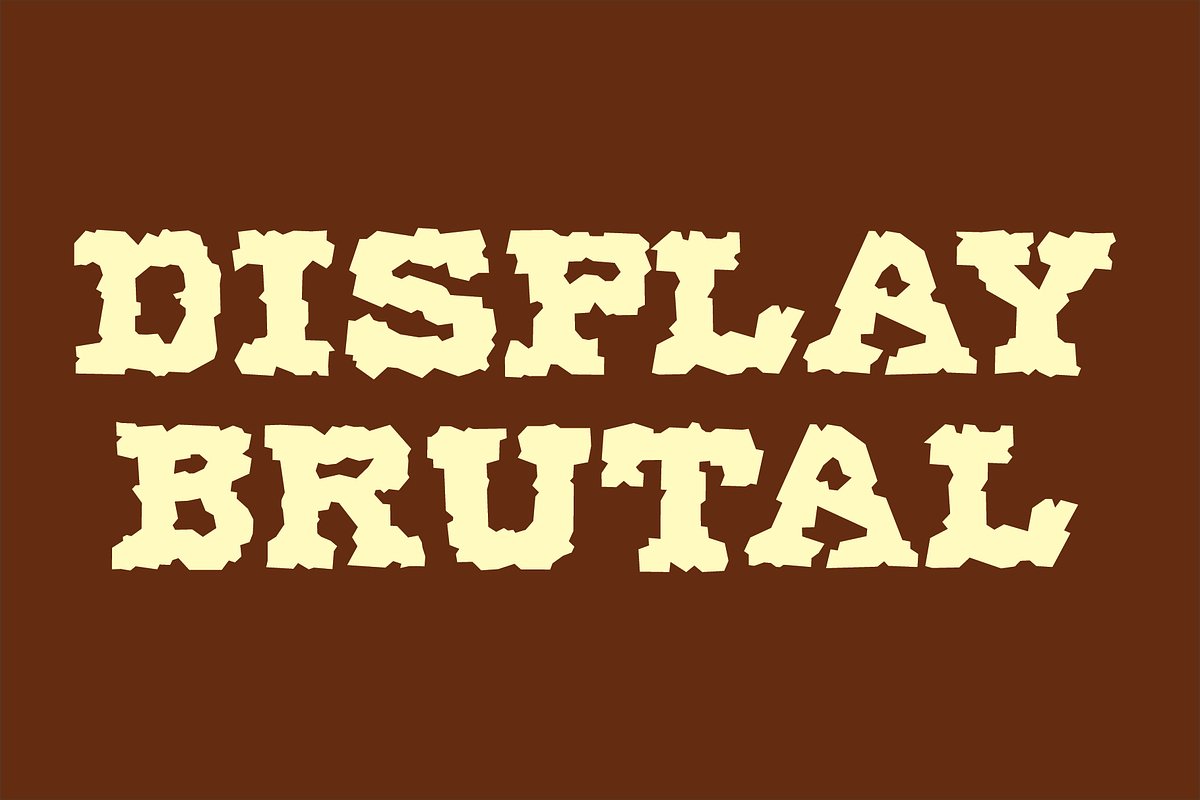 Display Brutal Font, a Serif Font by GG Design (Photo 1 of 6)