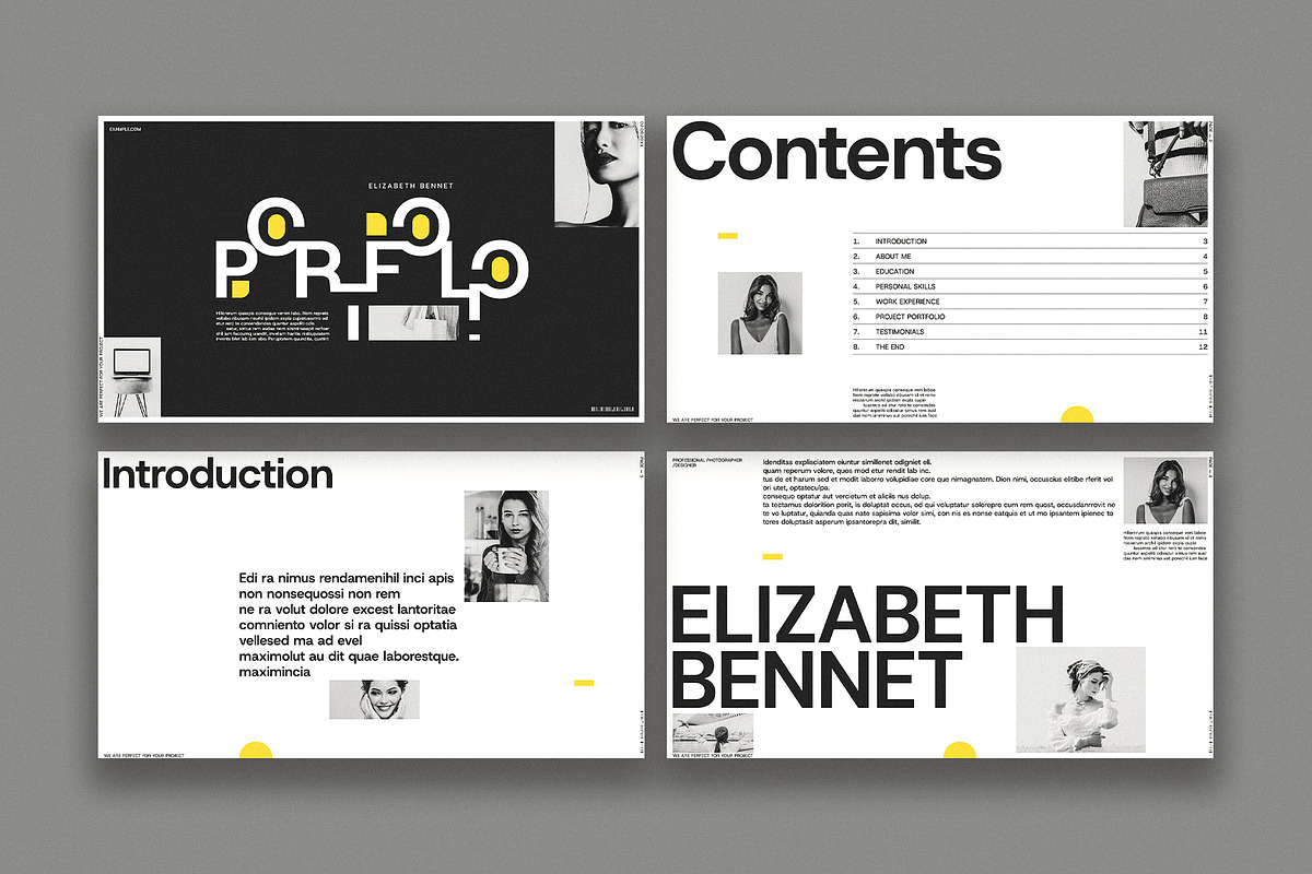 Portfolio Presentation Template, a Presentation Template by E-Type (Photo 2 of 4)
