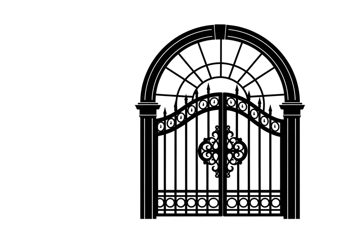 Ornate Iron Gate SVG Bundle, an Illustration by Designs_River (Photo 12 of 31)
