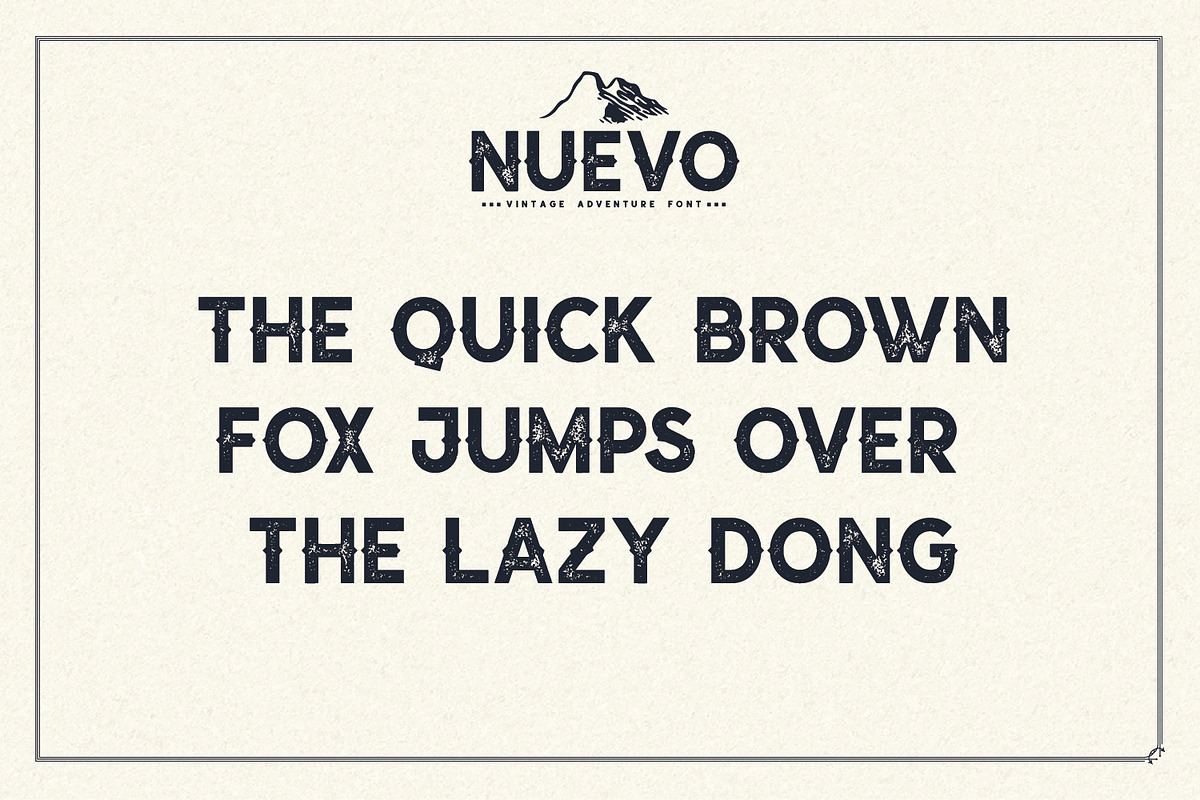 Nuevo - Vintage Adventure Font preview 3
