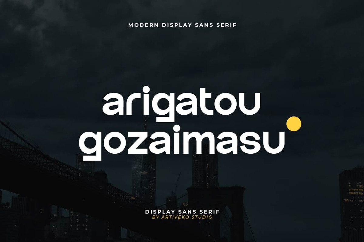 Gottora - Logo Font, a Sans Serif Font by Artiveko (Photo 8 of 8)