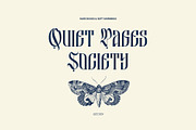 Besquen Modern Gothic Typeface, a Blackletter Font by Heinzel Std (Thumbnail 8 of 13)