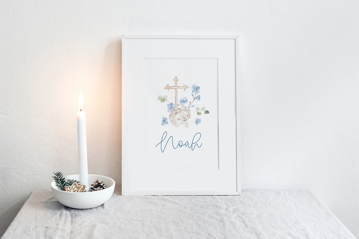 Watercolor Clipart - Holy BAPTISM, a Decorative Illustration by Beigetime (Photo 6 of 14)