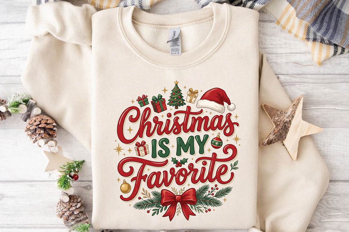 Christmas Is My Favorite PNG Design, a Seasonal Illustration by DreamPrint404 (Photo 6 of 6)