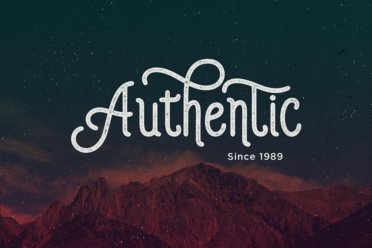 Auther Typeface preview 5