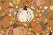 Set of Vintage Fall Patterns, a Pattern Graphic by JYa_Design (Thumbnail 7 of 8)