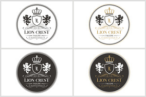 Lion Crest Logo Template