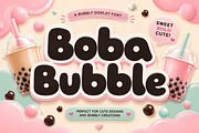Boba Bubble, a Slab Serif Font by Wow Magic (Thumbnail 1 of 4)