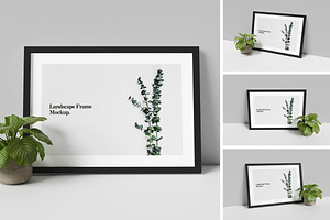 High Quality Landscape Frame Mockup, an Advertising Mockup by swsi-studio