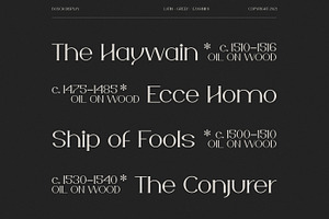 Bosch Display Font