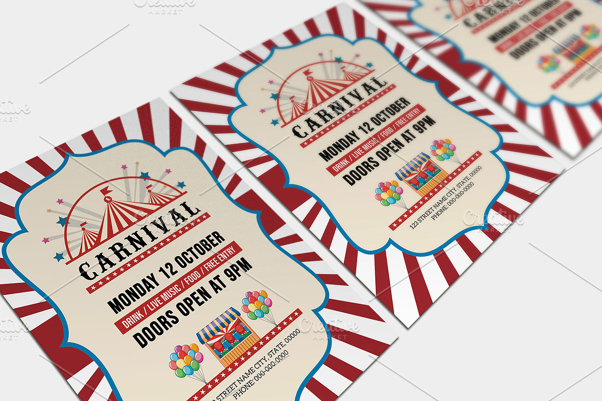 Carnival Fun Fair Flyer V1347, a Flyer Template by Template Shop (Photo 4 of 4)