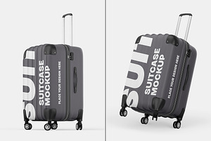 Travel Suitcase Mockup Set