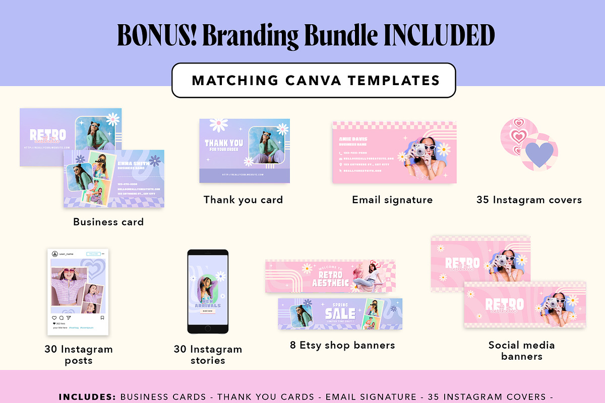 Retro Y2K Shopify Theme Bundle, a Shopify Template by Template Twist Shop (Photo 9 of 9)