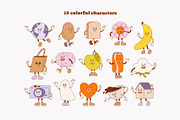 Retro Mood. Cartoon characters., a Decorative Illustration by Sweet Corner (Thumbnail 3 of 12)