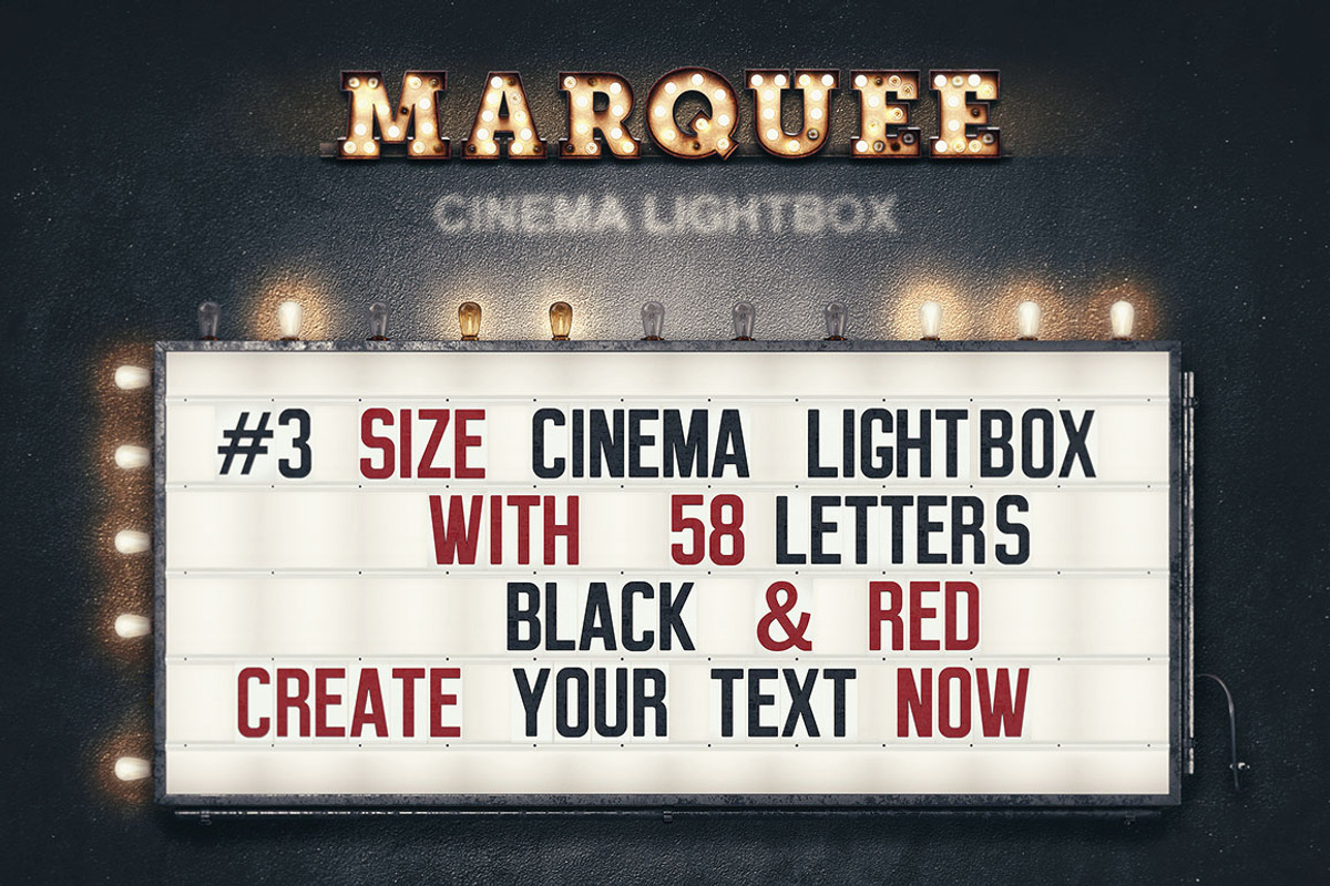 Marquee Light Bulbs - Front View, a Graphic by TVartworks (Photo 3 of 18)