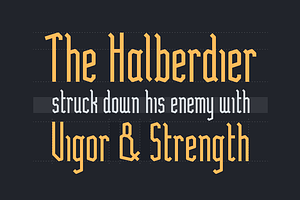 Halberd Display Font