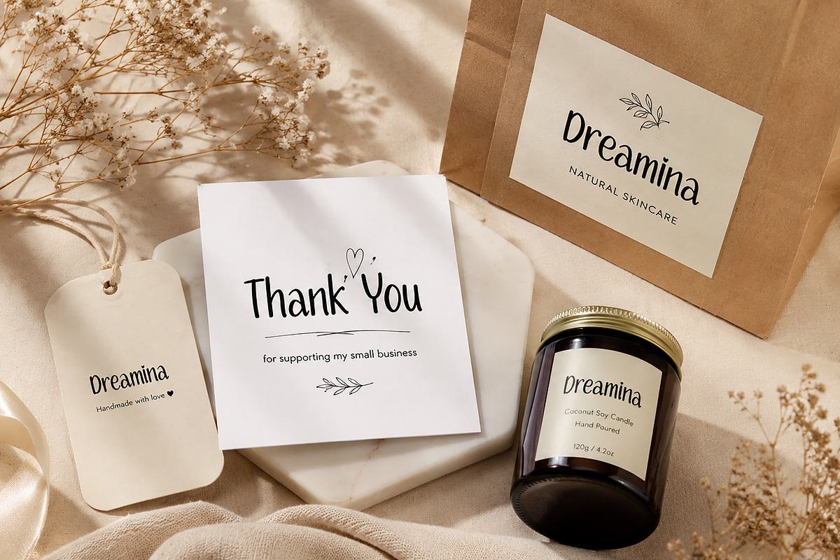 Dreamina Handwritten, a Handwritten Font by Wow Magic (Photo 3 of 5)