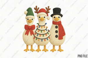 Yarn Crochet Christmas Goose PNG, an Illustration by CraftArtStudio