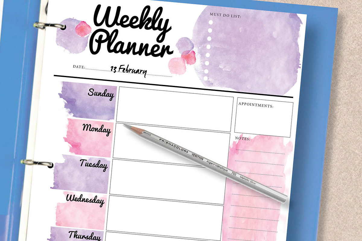 Planner 5 Pack - A4 & A5, a Stationery Template by Stick with Sam (Photo 3 of 4)